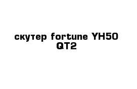 скутер fortune YH50 QT2